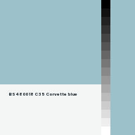 Color chip: BS4800 18 C 35 Corvette blue