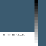 Color chip: BS4800 18 C 39 Fathom Blue