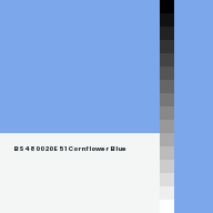 Color chip: BS4800 20 E 51 Cornflower Blue