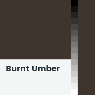 Color chip: Burnt umber