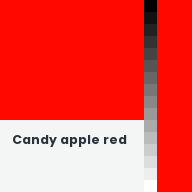 Color chip: Candy apple red