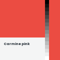 Color chip: Carmine pink
