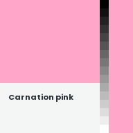 Color chip: Carnation pink