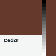 Color chip: Cedar