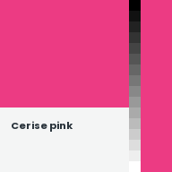 Color chip: Cerise pink