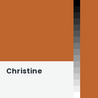Color chip: Christine