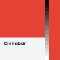 Color chip: Cinnabar