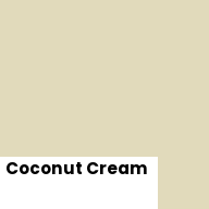 Color chip: Coconut Cream