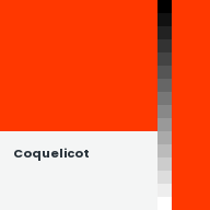 Color chip: Coquelicot