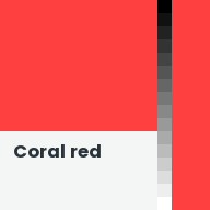 Color chip: Coral red