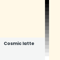 Color chip: Cosmic latte