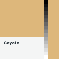 Color chip: Coyote