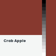Color chip: Crab Apple
