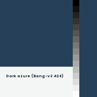 Color chip: Dark azure (Bang-v3 428)