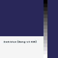 Color chip: Dark blue (Bang-v3 486)