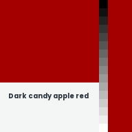 Color chip: Dark candy apple red