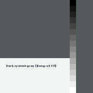 Color chip: Dark cyanish gray (Bang-v3 371)