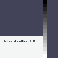 Color chip: Dark grayish blue (Bang-v3 485)