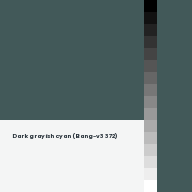Color chip: Dark grayish cyan (Bang-v3 372)