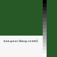 Color chip: Dark green (Bang-v3 260)