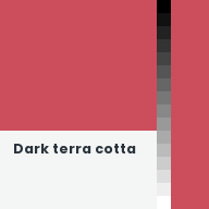 Color chip: Dark terra cotta