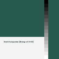 Color chip: Dark turquoise (Bang-v3 343)