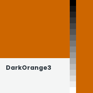 Color chip: DarkOrange3
