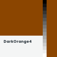 Color chip: DarkOrange4