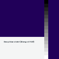 Color chip: Deep blue violet (Bang-v3 527)