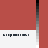 Color chip: Deep chestnut