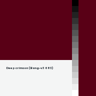 Color chip: Deep crimson (Bang-v3 683)