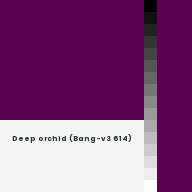 Color chip: Deep orchid (Bang-v3 614)