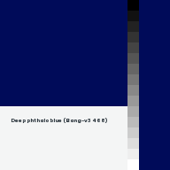 Color chip: Deep phthalo blue (Bang-v3 468)