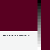 Color chip: Deep raspberry (Bang-v3 668)