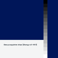 Color chip: Deep sapphire blue (Bang-v3 457)