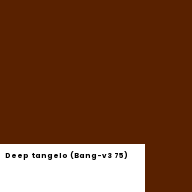 Color chip: Deep tangelo (Bang-v3 75)