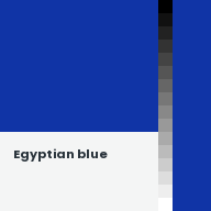 Color chip: Egyptian blue