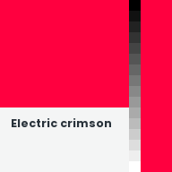 Color chip: Electric crimson
