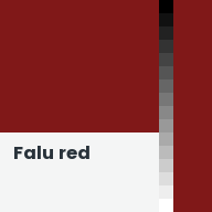 Color chip: Falu red