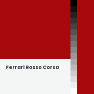 Color chip: Ferrari Rosso Corsa