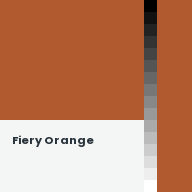 Color chip: Fiery Orange