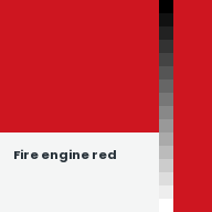 Color chip: Fire engine red