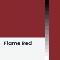 Color chip: Flame Red
