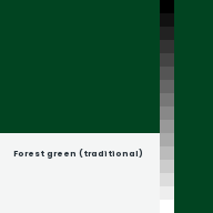 Color chip: Forest green (traditional)