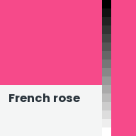 Color chip: French rose