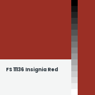 Color chip: FS 11136 Insignia Red