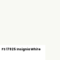 Color chip: FS 17925 Insignia White