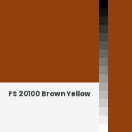 Color chip: FS 20100 Brown Yellow