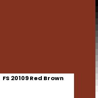 Color chip: FS 20109 Red Brown
