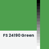 Color chip: FS 24190 Green